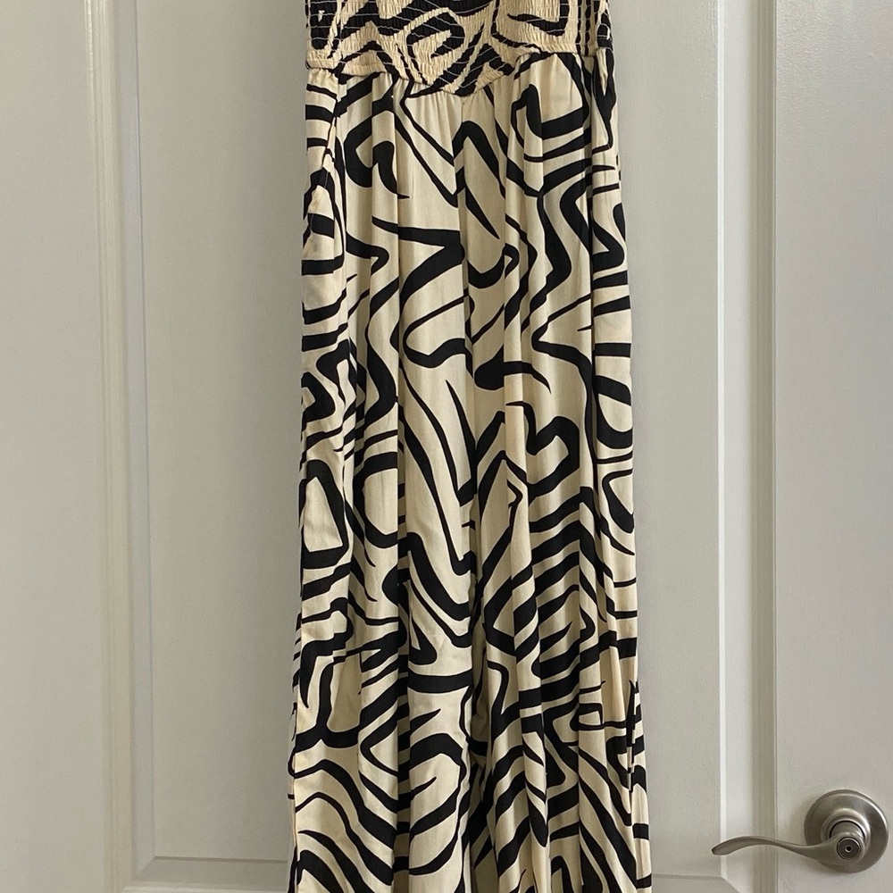 New Black and Cream Jumpsuit